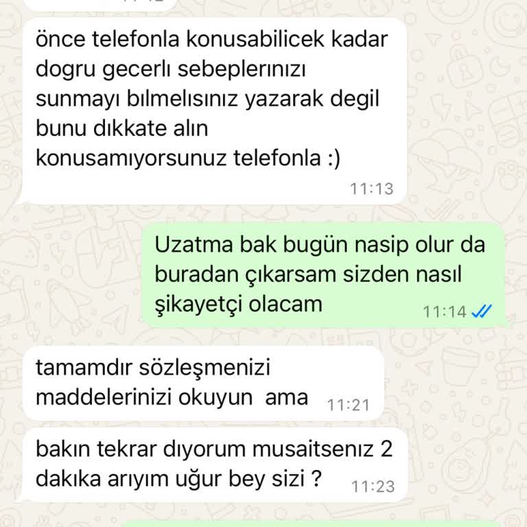 Israrcı Aramalar Ve Yasal Olmayan Tehditlerle Rahatsız Edildim