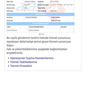 Aras Kargo'nun Teslimat Seçeneğine Uymaması Ve Şubeden Teslim Zorunluluğu