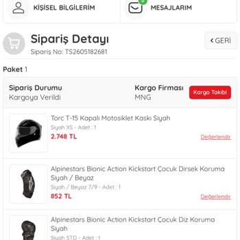 Motomax.com'dan Sipariş Gecikmesi Ve Yetersiz İletişim
