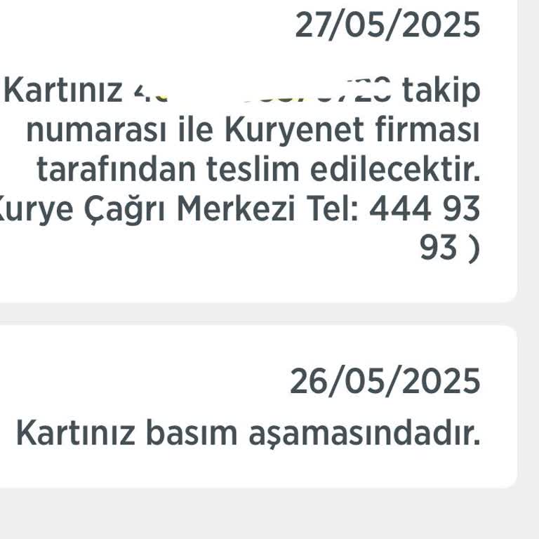 Kuryenet Kartımı İki Haftadır Teslim Etmiyor Mağdurum İletişim Kuramıyorum