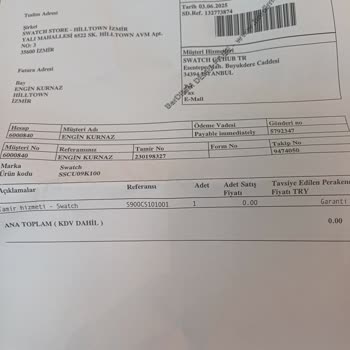 Swatch Saatte Bezel Sorunu Ve Yetersiz Servis Deneyimi