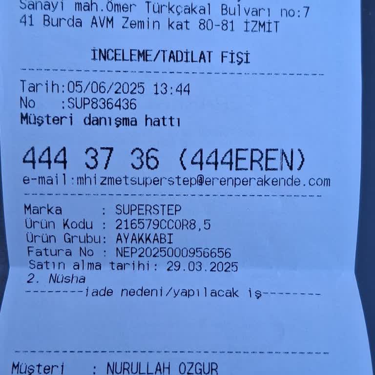 Kısa Sürede Yırtılan Ayakkabıya Red Cevabı: Çözüm Bekliyorum