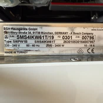 Bosch Silence Serie4 Bulaşık Makinesi Sürekli E-31 Hatası Veriyor, Sorun Çözülmüyor