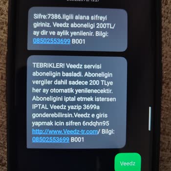 Onayım Olmadan Faturama 200 TL Weez Ücreti Yansıtıldı, İade Talep Ediyorum