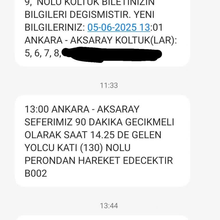 Bilet Saatinin Ve Koltukların Değiştirilmesi Sonucu Mağduriyet Ve Maddi Zarar