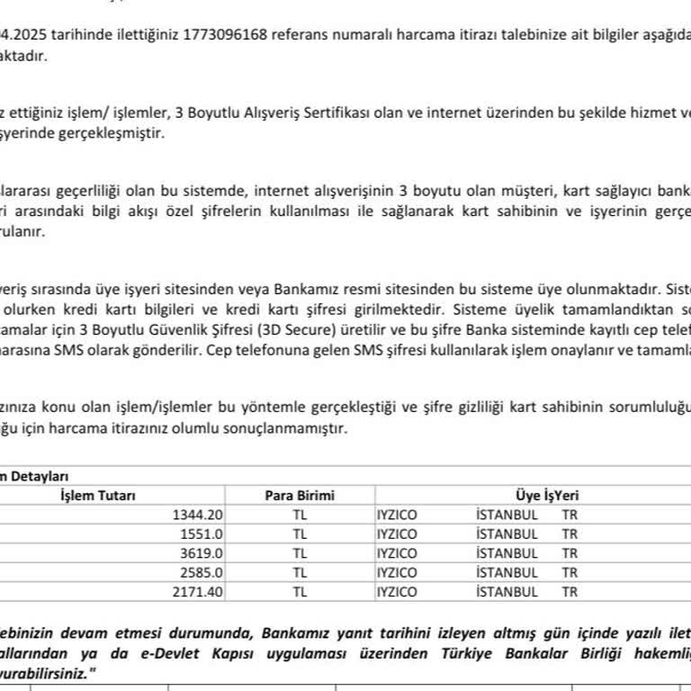 Kredi Kartımdan İzinsiz Para Çekildi, Çözüm Sunulmadı