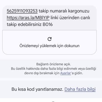 Aras Kargo Malatya Şubesi Kargomu Teslim Etmeden İade Ediyor