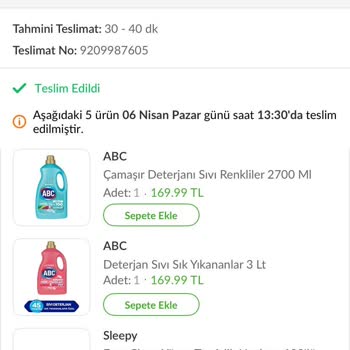 ABC Sıvı Deterjan Kıyafetlerimde Leke Ve Renk Bozulmasına Sebep Oldu