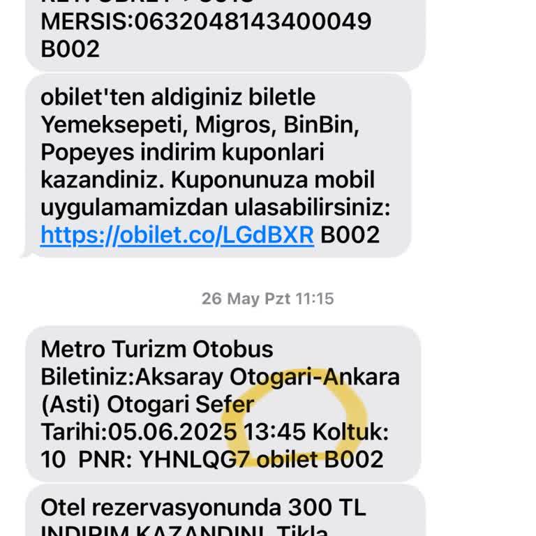 Otobüs Gecikmesi Nedeniyle Aktarma Biletim Yandı, Mağdur Oldum