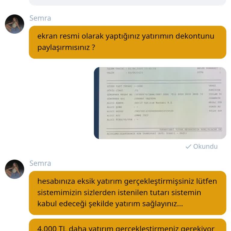 Yatırım Yaptım Param Hesabıma Geçmedi Üstüne Daha Fazla Para İstediler