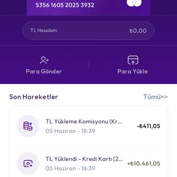Kredi Kartı İle Yüklenen Paranın Transfer Edilememesi Ve Hesaba Erişim Sorunu