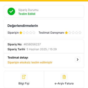 Migros Hemen Uygulamasında Geç Ve Eksik Teslimat Sorunu