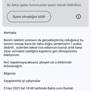 Bahis Sitesinde Hesap Kapatma Talebim Ciddiye Alınmadı Kayıplarım Arttı