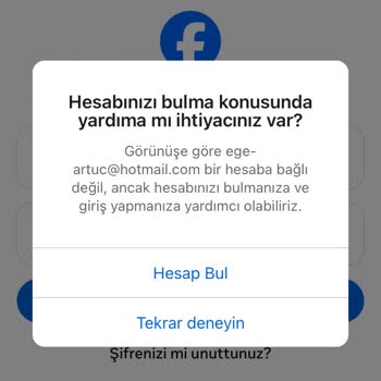 Facebook Hesabımda 2 Aşamalı Doğrulama Sonrası Mailim Kayboldu