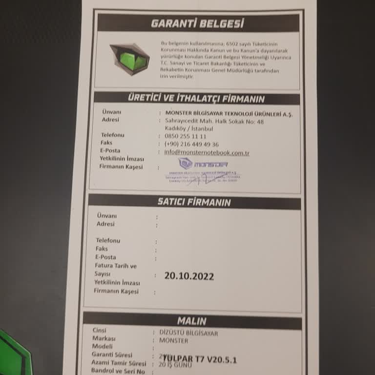 Monster Laptop Teknik Servisinde Yaşanan Çözüm Ve Ücret Sorunları