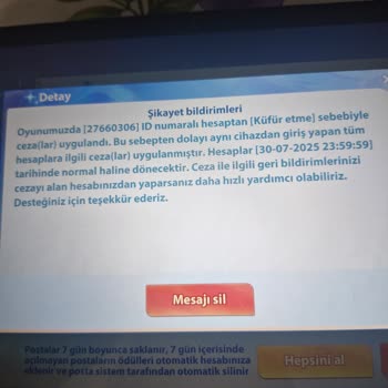 Vip 101 Okey Hesabım Haksız Yere Banlandı Ve Destek Alamıyorum