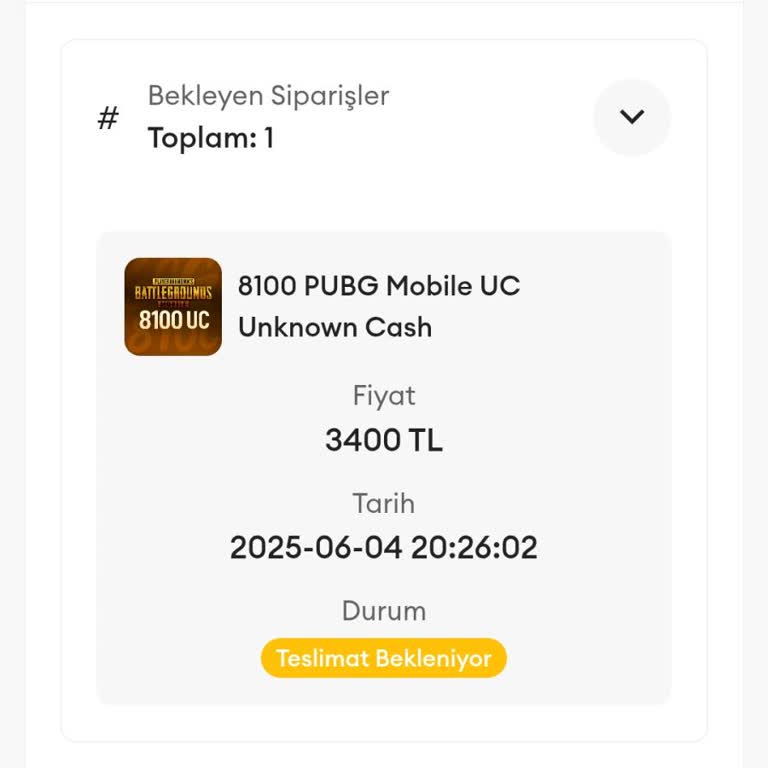 Satın Aldığım UC Teslim Edilmedi, Paramı Veya Ürünümü İstiyorum