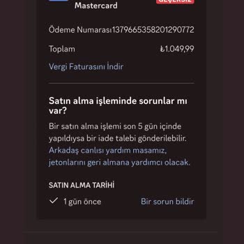 Discord Nitro Aboneliği İptali Sonrası Para İadesi Sorunu
