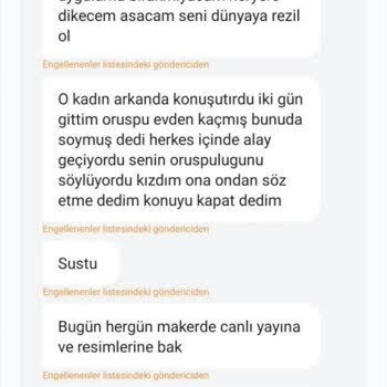 Özel Hayatımla İlgili Asılsız İftiralar Ve Tehditler Mağduriyetim
