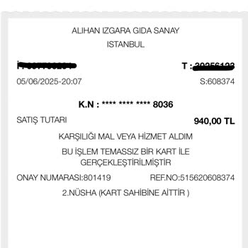 Alihan Et Izgara Kötü Deneyim Yaşattı