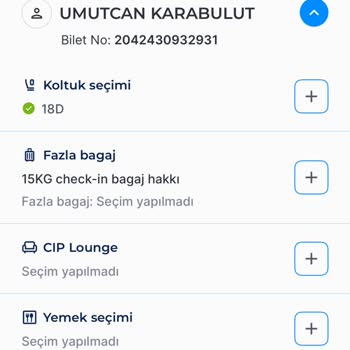 Satın Aldığım Koltukta Oturamadım, Hizmet Bedelim Boşa Gitti