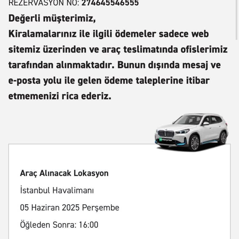 Bayramda Araç Teslim Edilmedi, Param Kartımdan Çekildi Ve İade Edilmedi