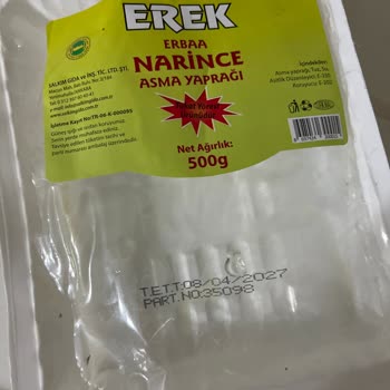 Aldığım Asma Yaprağından Çıkan Yabancı Madde Büyük Hayal Kırıklığı Yarattı