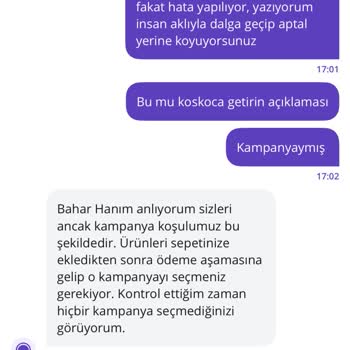Getir Alışverişimde Kampanyalı Ürün Eksik Gönderildi, Destek Çözüm Sunmadı