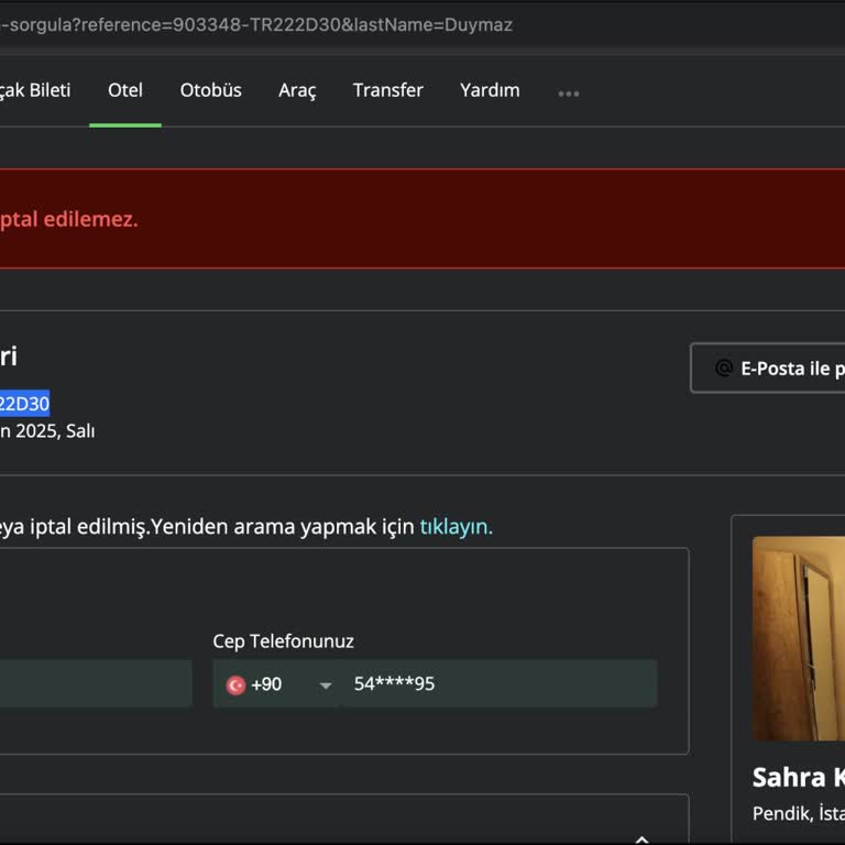 Sağlık Nedeniyle İptal Edilemeyen Rezervasyon Ve İade Sorunu: Enuygun Müşteri Hizmetlerinde Mağduriyet