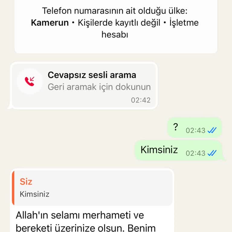 Bilinmeyen Ülke Kodlu Numaradan WhatsApp Araması Ve Gizlilik Endişesi