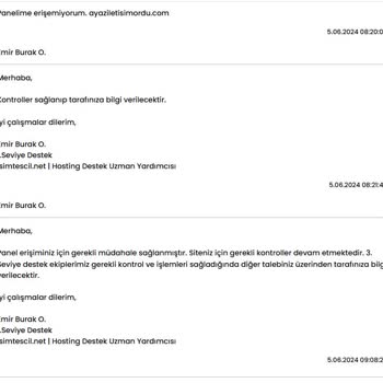 İsimtescil.net'te Sürekli Kesintiler Ve Destek Sorunları