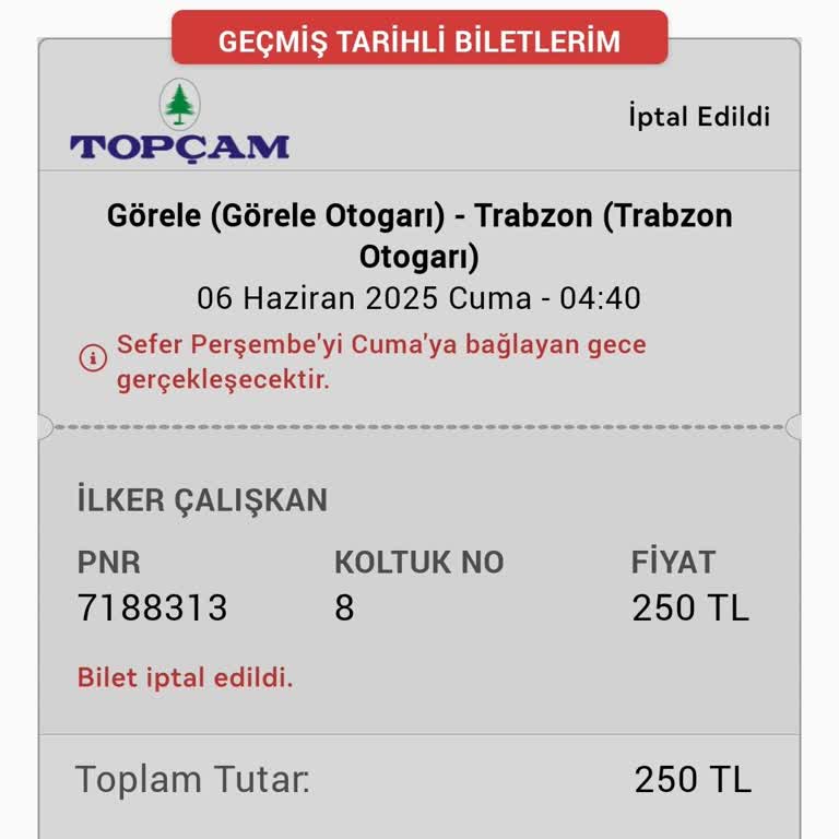 Otobüsün Gelmemesi Nedeniyle Kaybolan Zamanımın Telafisi Yok