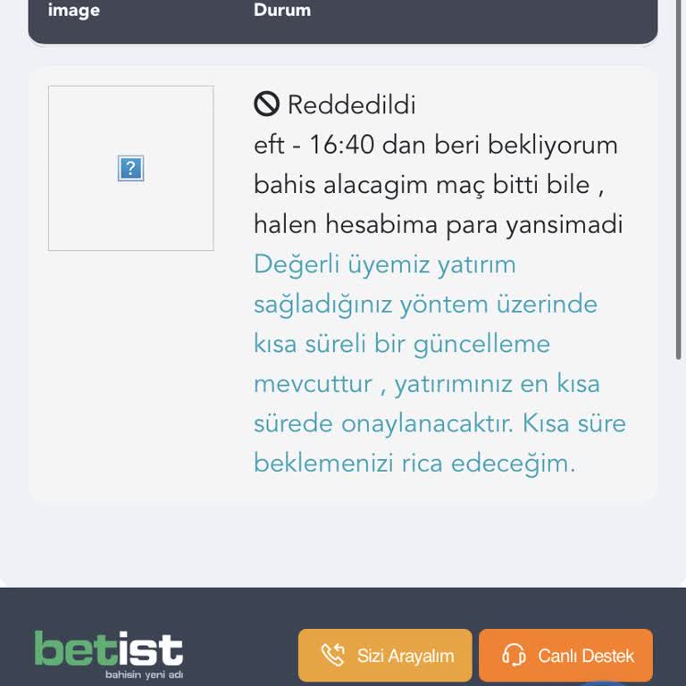 Yatırım İşleminde Gecikme Ve Destek Sorunu