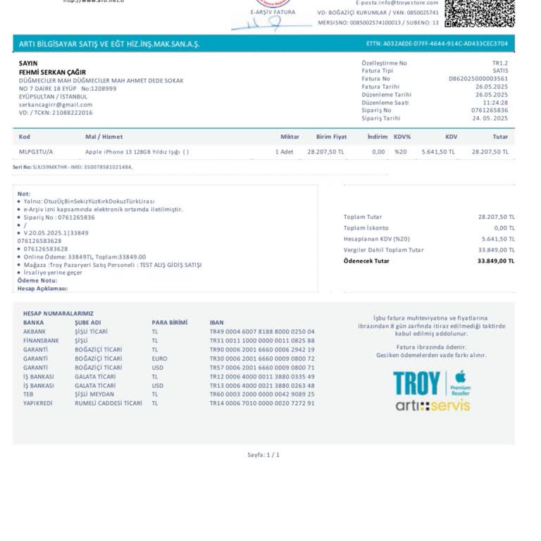 Aldığım İphone 13'te Ekran Ezigi Ve İlgisiz Hizmet