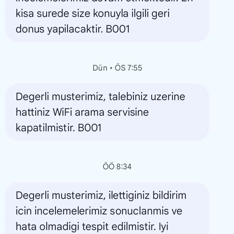 Türk Telekom'dan Onayım Olmadan Ekstra Ücretlendirme Ve Yetersiz Müşteri Hizmeti