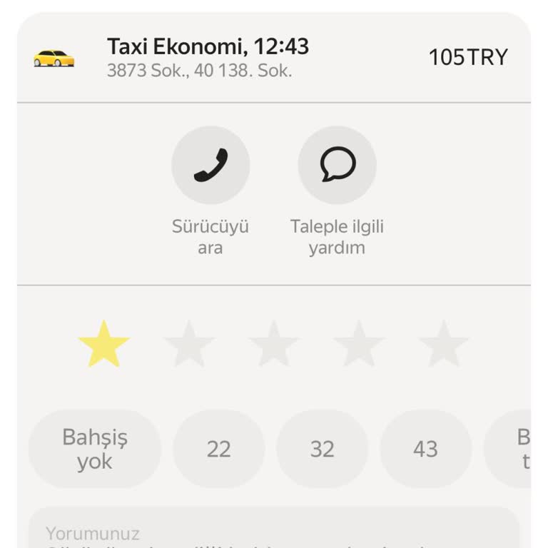 Yandex GO İle Çağırdığım Takside Yaşadığım Mağduriyet