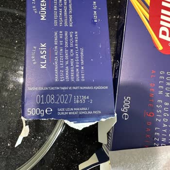 Barilla Gıda Ürününde Hijyen Ve Kontrol Sorunu Yaşadım