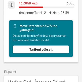 Hediye İnternet Kullanımıyla Eşzamanlı Bakiyeden Düşüş Sorunu