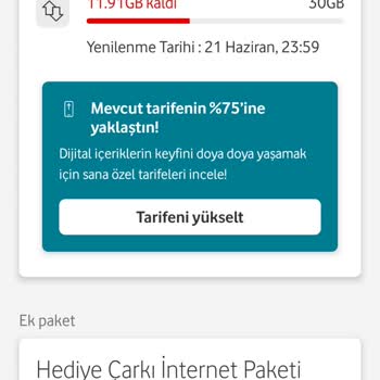 Hediye İnternet Kullanımıyla Eşzamanlı Bakiyeden Düşüş Sorunu