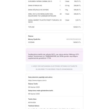 Migros Sanal Marketten Son Kullanma Tarihi Geçmiş Ürün Gönderimi Ve İade Sorunu