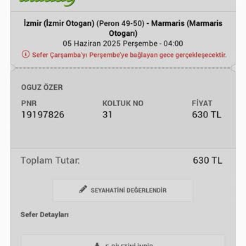 Otobüs Rötarı Ve Eksik Bilgilendirme Nedeniyle Maddi Zarara Uğradım