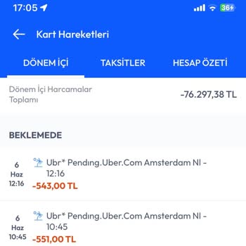 Yapılmayan Uber Yolculuğu İçin Kartımdan Para Çekildi İletişim Kuramıyorum