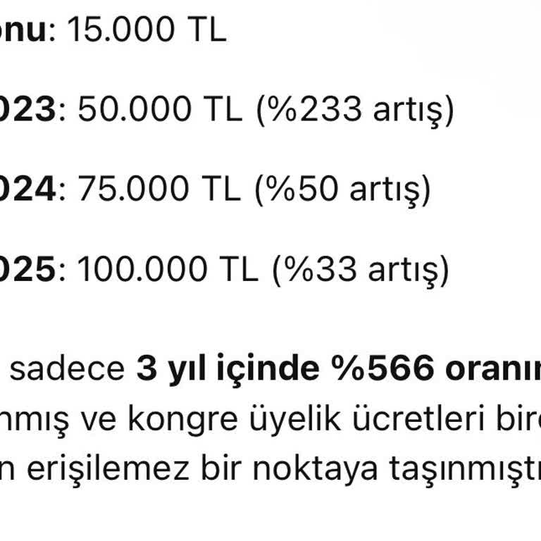 Fenerbah\u00e7e Spor Kul\u00fcb\u00fc Kongre \u00dcyelik \u00dccretlerindeki Fahi\u015f Art\u0131\u015f ...