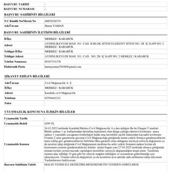 Bebek Arabası Arızası Ve Civil Mağazacılık'tan Yetersiz Çözüm Nedeniyle Mağduriyet