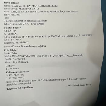 Beko Buzdolabı Arızası Dört Yıldır Çözülemedi, Mağduriyetimiz Sürüyor