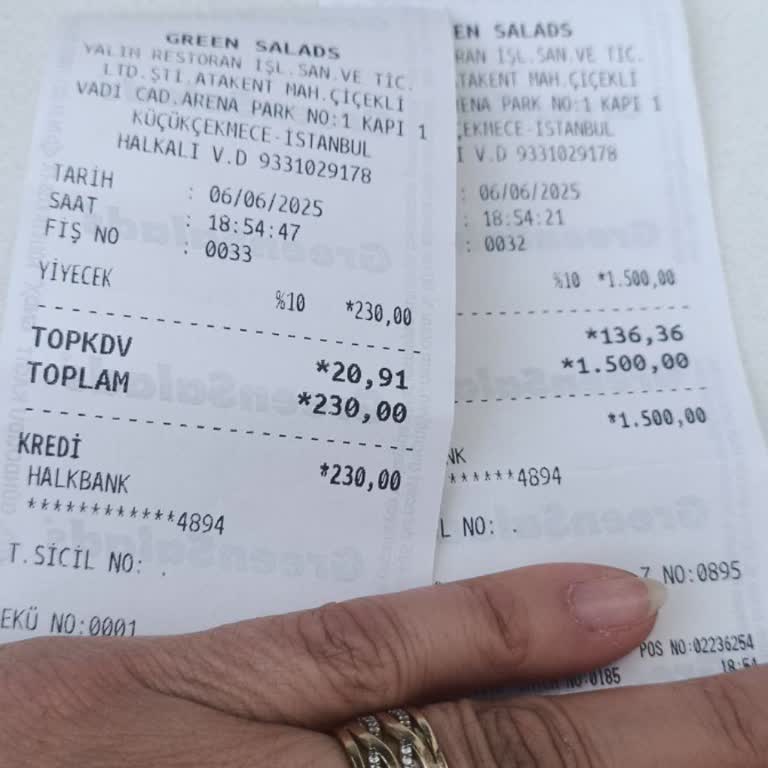 Green Salads Armoni Park'ta Kötü Servis Ve Bozulan Lezzet Hayal Kırıklığı Yarattı