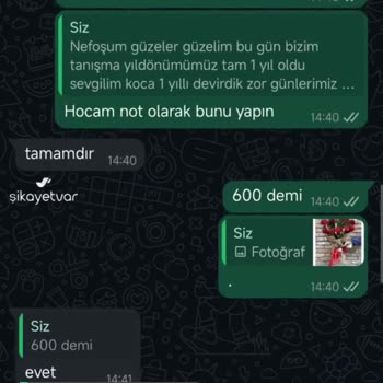 Nuraçiçek Ödeme Yapıldı Herhangi Bir Dönüş Yapılmadı!