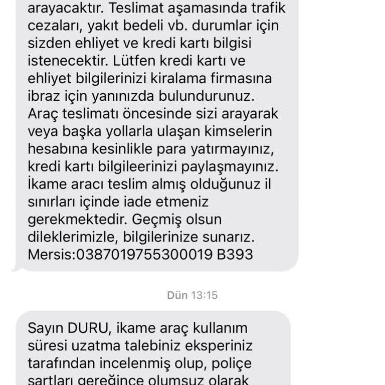 Sompo Sigorta İkame Araç Süresini Haksız Yere Kısıtladı Mağdur Oldum