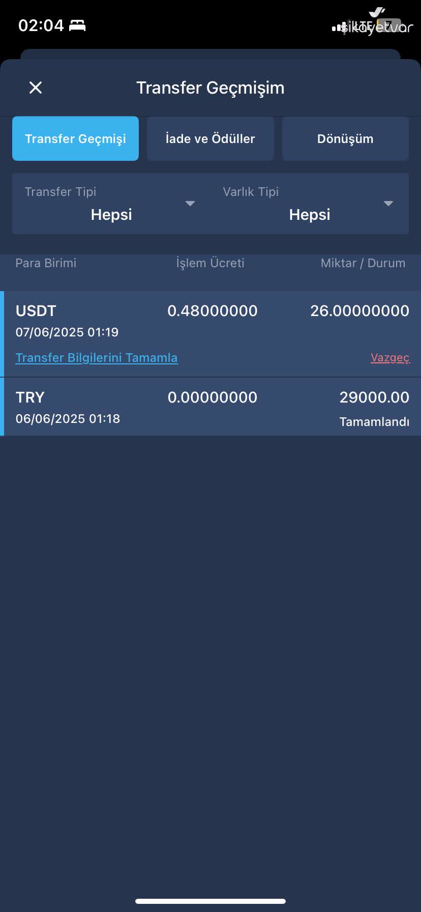 Bitexen Para Transferi Bekliyor, Müşteri Hizmetlerinden Dönüş Alamıyorum -  Şikayetvar