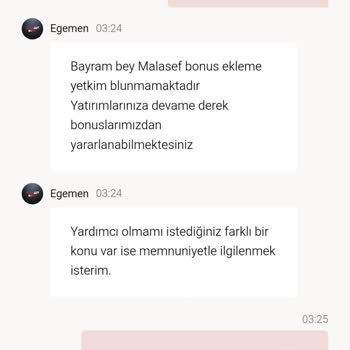 Müşteri Hizmetleri Ve Bonus Politikası Konusunda Büyük Hayal Kırıklığı